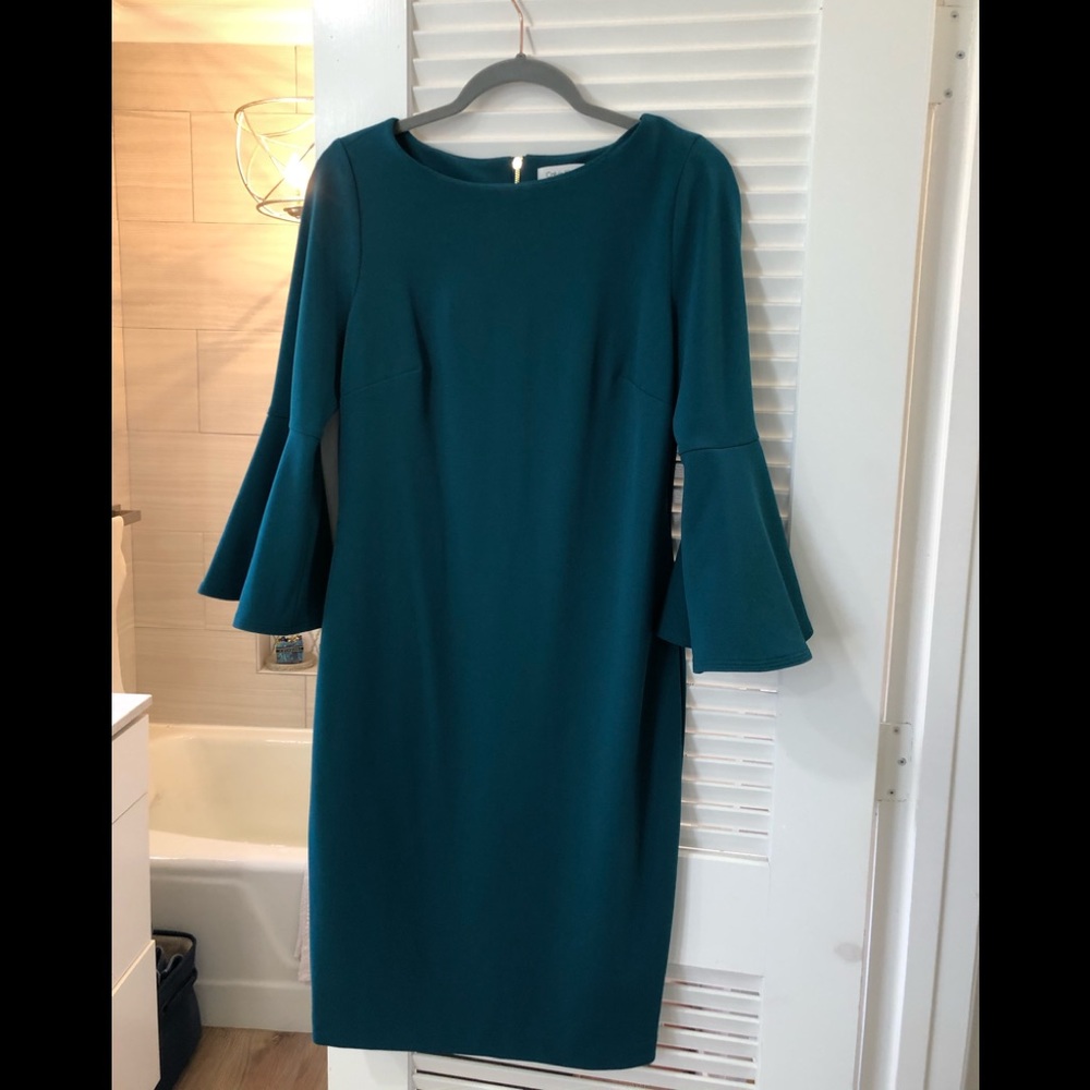 Calvin Klein bell sleeve dress.